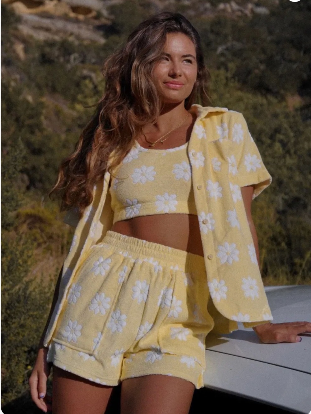 NWOT YLLW The Label Salty Terry Three-Piece Set